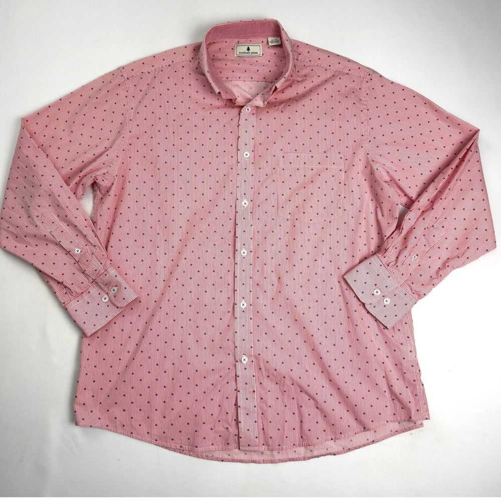 Southern Pines‎ Men's Long Sleeve Pattern Shirt  Size XL